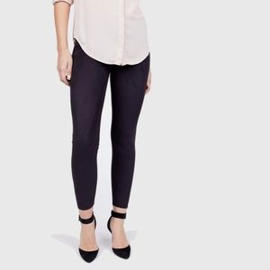 Genuine Suede Leggings Deep Purple